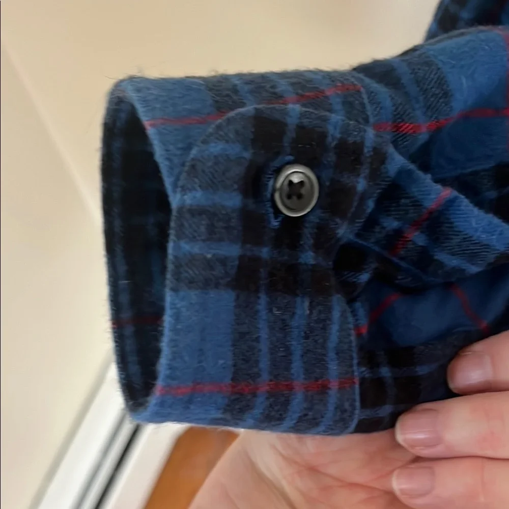 L.L. Bean Men's Blue Plaid Shirt